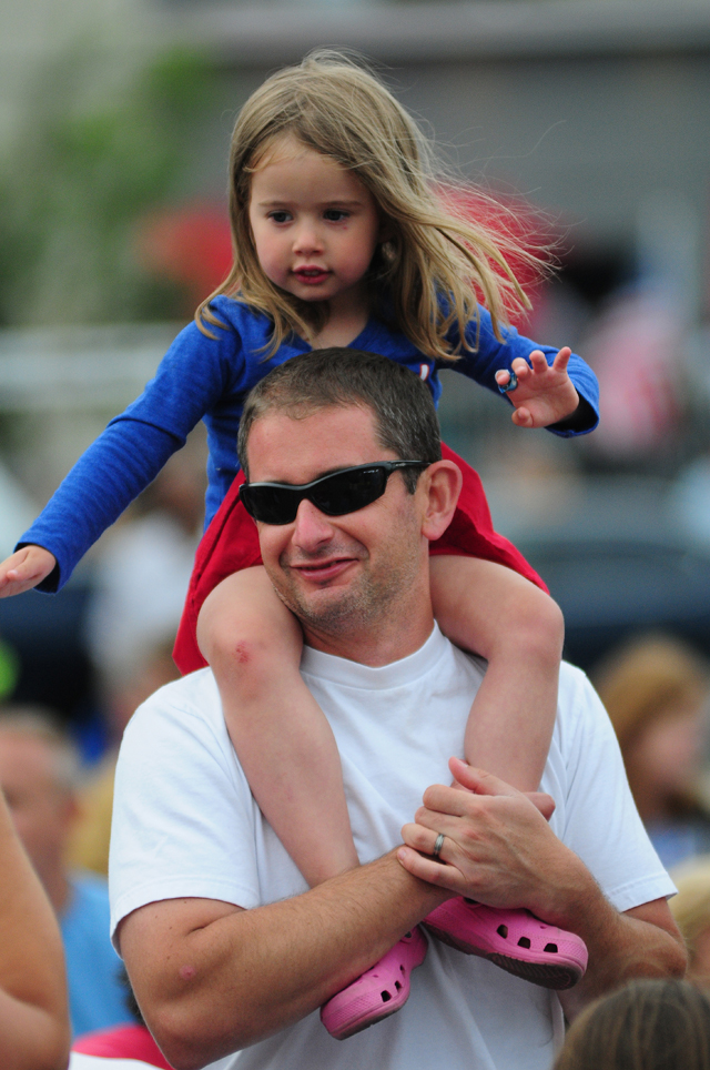 Brady Rymer wows the crowd Saturday night in downtown Riverhead.