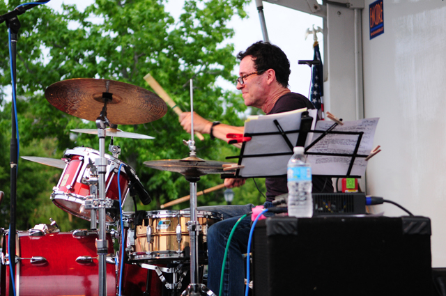 Brady Rymer wows the crowd Saturday night in downtown Riverhead.