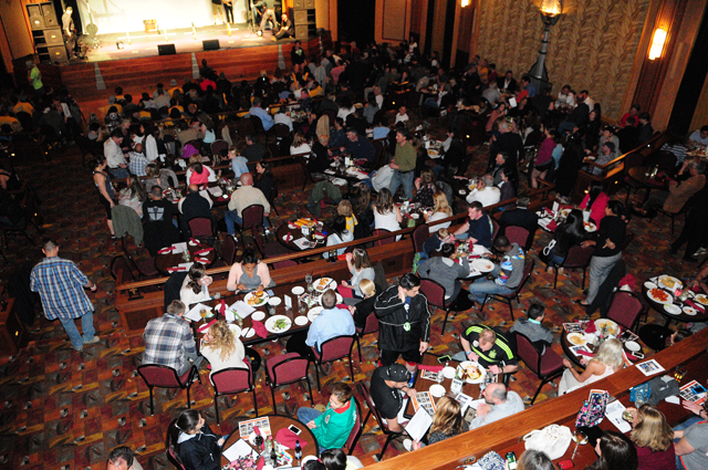 The crowd inside the Suffolk Theater. (Credit: Bill Landon)