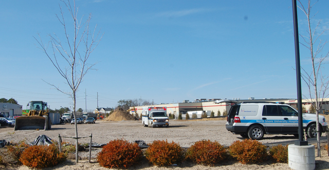 The victim fell off a bulldozer Tuesday morning. (Credit: Nicole Smith)
