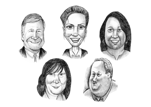 The Riverhead School Board candidates. (Credit: Peter Waldner)