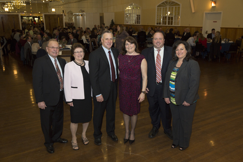 Mark Zaweski and family during the gala. (Credit: Courtesy LIFB)