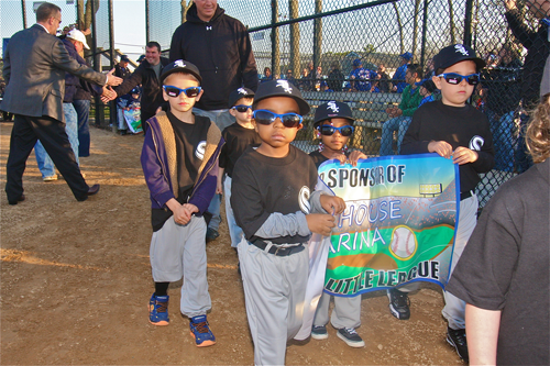 The White Sox team enters the field at Stotzky Park. (Credit: Barbaraellen Koch)