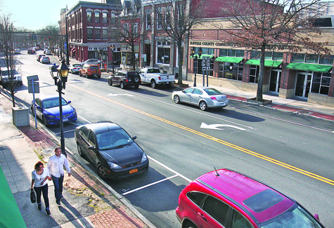 Downtown Riverhead looking west. (Credit: Barbaraellen Koch)