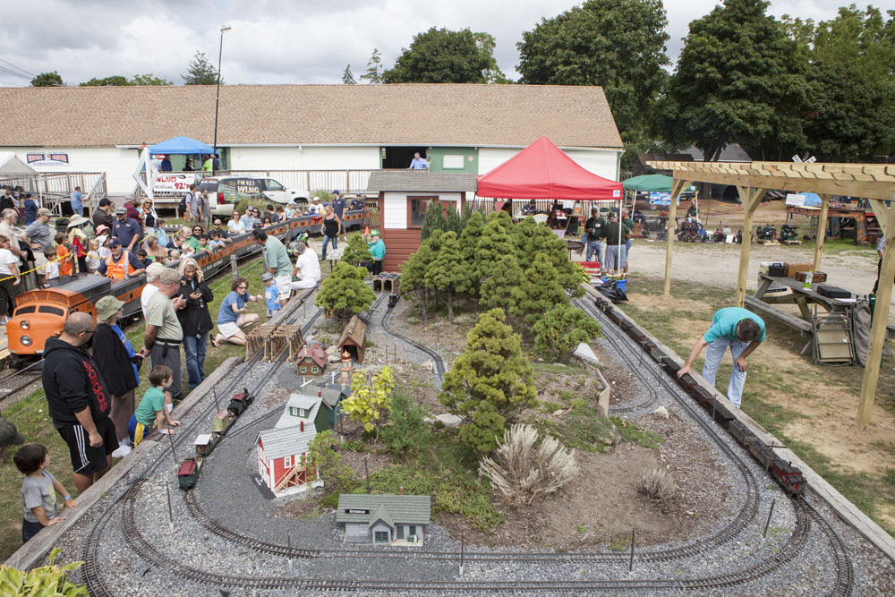 The outdoor train display. (Credit: Katharine Schroeder)