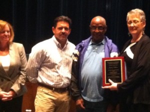 Gilliam recognized as maintance man for Riverhead Riverhead schools, maintanece, Gilliam