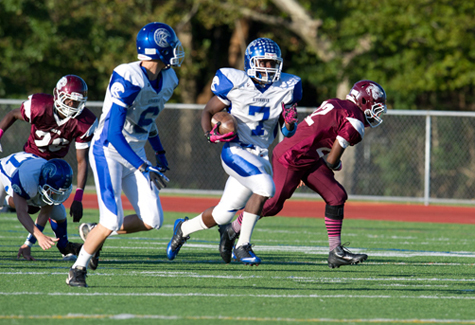 Reggie Moore Riverhead High School Football Blue Waves