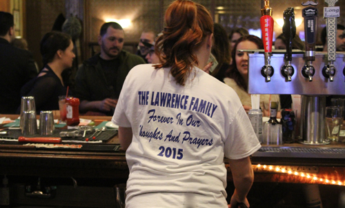 T-shirt were also on sale to benefit the scholarship.