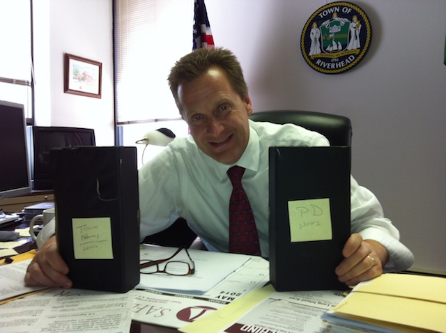 Supervisor Sean Walter said he finally decided to quit doing a weekly WRIV radio spot after hearing Ms. Giglio and then Mr. Dunleavy both saying the town either doesn't have sound meters or they don't work. He said that's not true. (Credit: Tim Gannon)