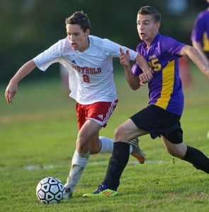 Southold soccer player Drew Sacher 101812