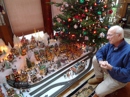 model train christmas