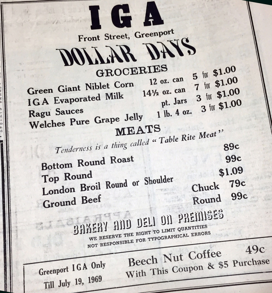 Greenport IGA — July 18, 1969