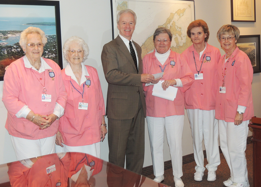 ELIH Auxilians Nora Busch, Toni DeMeo; Paul Connor, President and CEO; Alice Roggie, Auxiliary President; Margaret Flanagan and Iris Begora, Auxiliary Treasurer. (Credit: Courtesy)