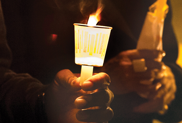 Candlelight vigil