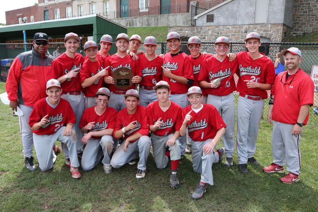 Southold defeated Tuckahoe 8-5 in the Class C Baseball Regional Championship game at Mamaroneck High School in Mamaroneck. (Credit: Daniel De Mato)