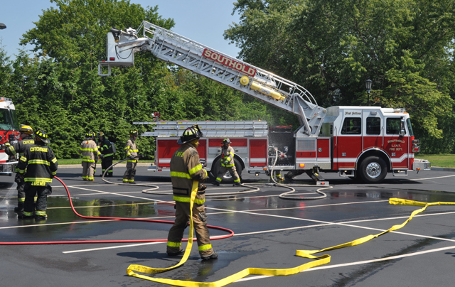Southold's newest ladder truck. (Credit: Grant Parpan)