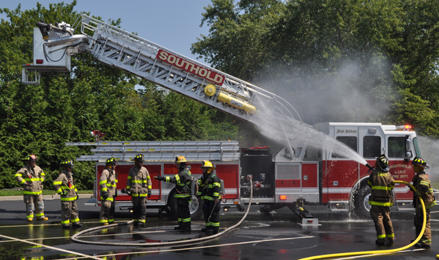 Southold's newest ladder truck. (Credit: Grant Parpan)