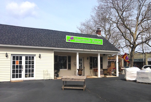 CYNDI MURRAY PHOTO | A new out door farmers market is hoping to open in the back of Mattituck Florist on May 9.