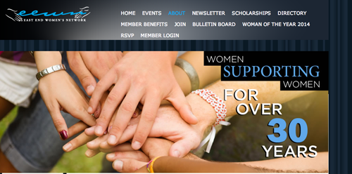 East End Women's Network is seeking Woman of the Year nominations. (Screen shot of EEWN's website captured by Jennifer Gustavson)