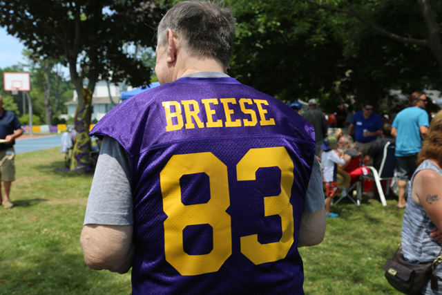Tom Breese wore his No. 83 Porters uniform. (Credit: Joe Werkmeister)