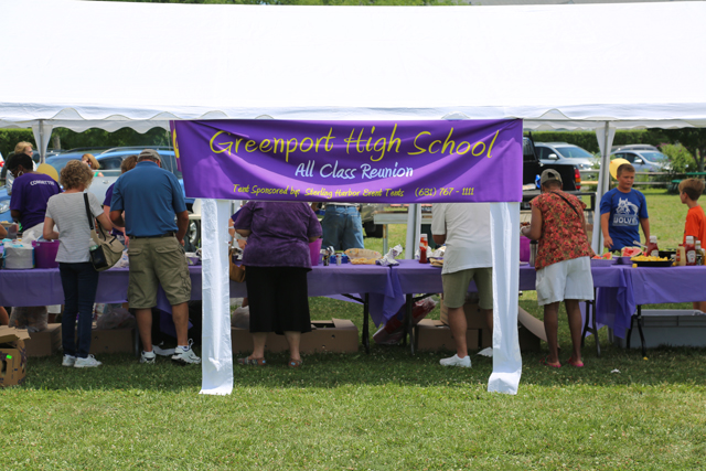 Greenport's all-class reunion was held at Herzog Park. (Credit: Joe Werkmeister)