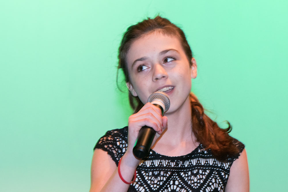 Julianna Conway sings Thinking Out Loud. (Credit: Cyndi Murray)