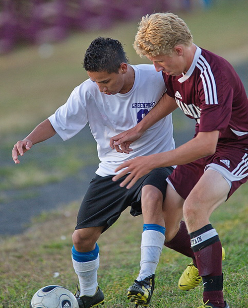 Greenport:Shelter Island soccer player Omar Machado 091512