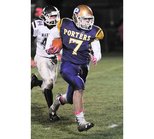 Greenport:Southold:Mattituck football player Keegan Syron 102916