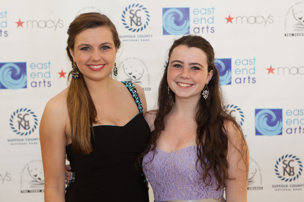 Victoria Carroll and Aria Saltini from Riverhead High School. (Credit: Katharine Schroeder)