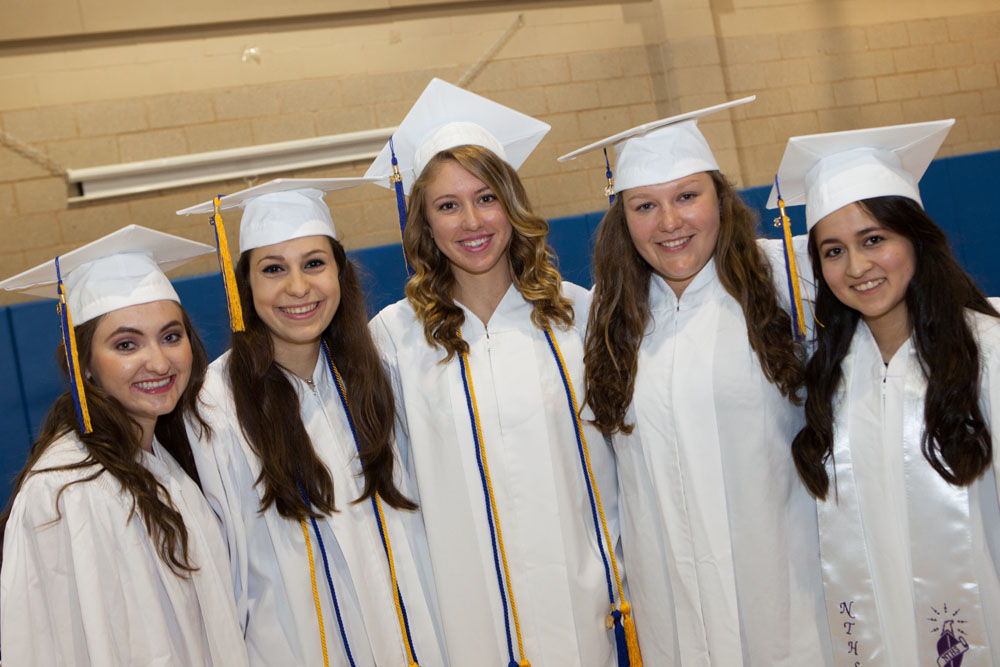A group of graduates before the ceremony. (Credit: Katharine Schroeder)