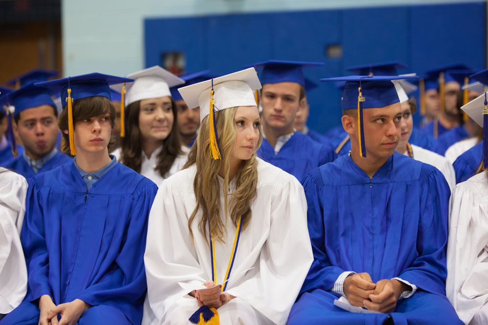 Students listening to the speakers. (Credit: Katharine Schroeder)