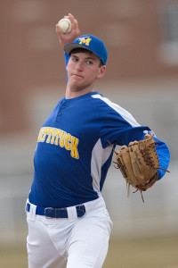 GARRET MEADE PHOTO | Mattituck's starting pitcher, Cameron Burt, did not allow a hit through the first four innings.