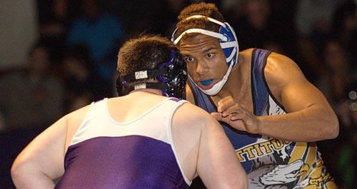 Mattituck/Greenport senior Adam Goode is one of the team's three returning county champions. He went 26-10 last season. (Credit: Garret Meade, file)