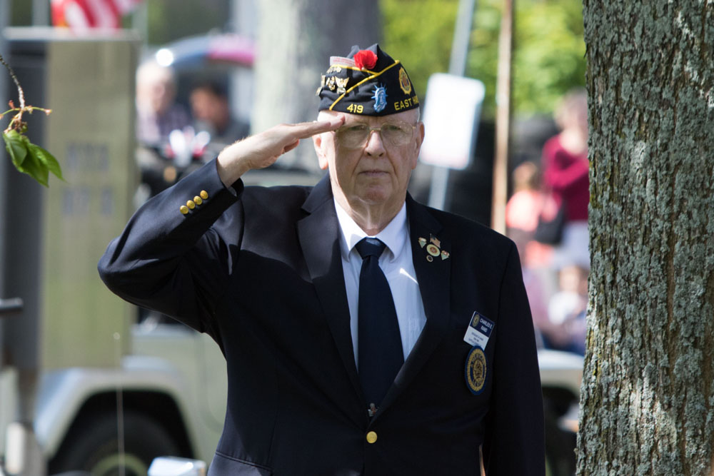 The official Southold Town Memorial Day was held in Southold village, proceeding from Boisseau Avenue and Main Road to Griswold-Terry-Glover American Legion Post 803 at Tuckers Lane. (Credit: Katharine Schroeder)
