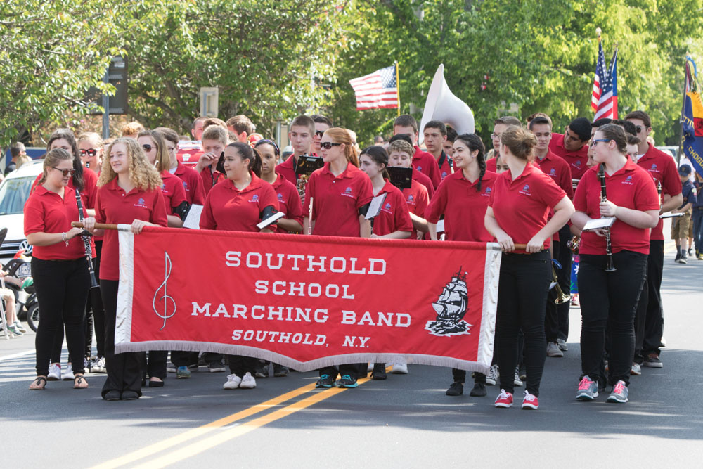 The official Southold Town Memorial Day was held in Southold village, proceeding from Boisseau Avenue and Main Road to Griswold-Terry-Glover American Legion Post 803 at Tuckers Lane. (Credit: Katharine Schroeder)