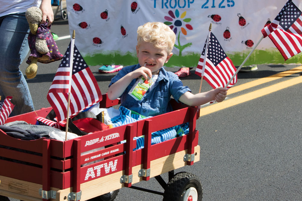 The official Southold Town Memorial Day was held in Southold village, proceeding from Boisseau Avenue and Main Road to Griswold-Terry-Glover American Legion Post 803 at Tuckers Lane. (Credit: Katharine Schroeder)
