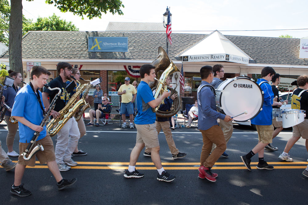 The official Southold Town Memorial Day was held in Southold village, proceeding from Boisseau Avenue and Main Road to Griswold-Terry-Glover American Legion Post 803 at Tuckers Lane. (Credit: Katharine Schroeder)