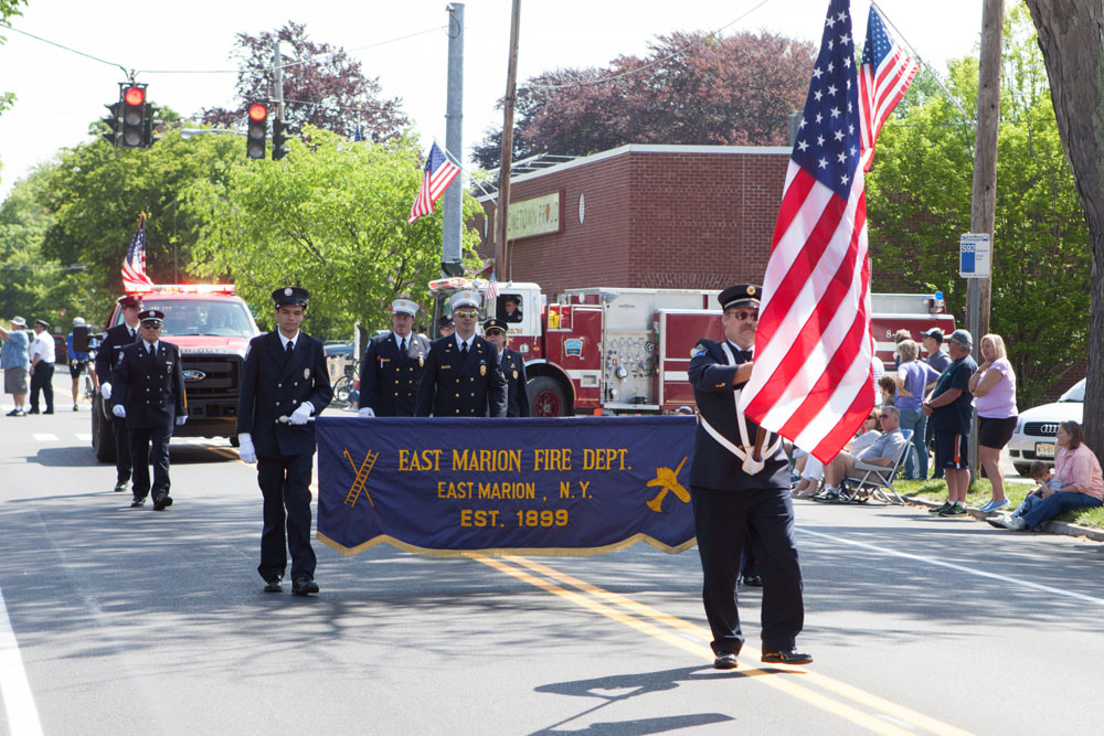 The official Southold Town Memorial Day was held in Southold village, proceeding from Boisseau Avenue and Main Road to Griswold-Terry-Glover American Legion Post 803 at Tuckers Lane. (Credit: Katharine Schroeder)