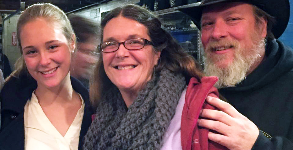 Ms. Stephenson, left, with her mother, Karen, and father, Brett. (Credit: Rachel Stephenson courtesy photo)