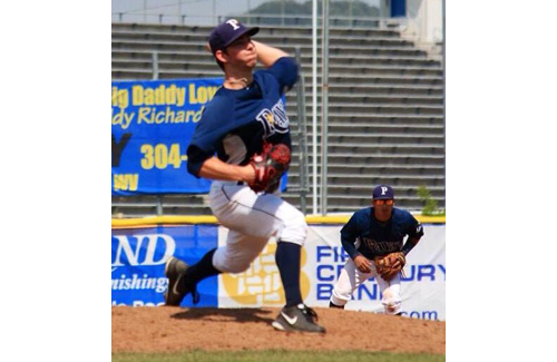 Steve Ascher went 2-1 with a 2.35 earned run average as a relief pitcher for the Princeton (W.Va.) Rays in a rookie league this summer. (Credit: Photo courtesy of Steve Ascher)