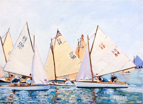 "S.S. Rendezvous and Race" by Mattituck artist Pat Feiler.