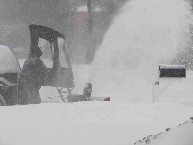 Snowblower in Greenport