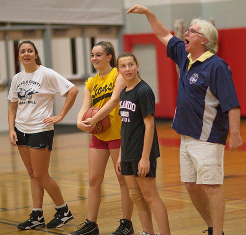 Southold girls basketball coach Joe Read