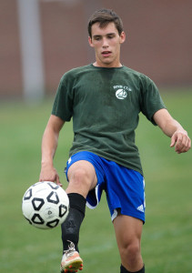 GARRET MEADE PHOTO | The skills of Drew Sacher, an all-conference central midfielder, have "really improved," said coach Andrew Sadowski.