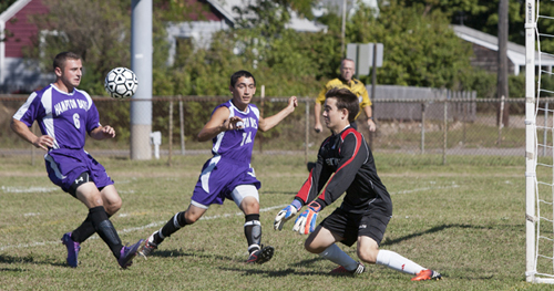 Southold soccer player Kenji Fujita 091512
