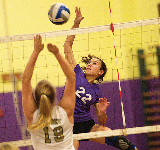 Greenport outside hitter Marina DeLuca is back for her junior season. (Credit: Garret Meade, file)