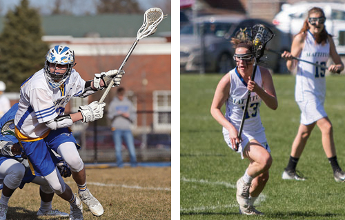 Mattituck's Tyler Siefert (left) and Chelsea Marlborough will lead their respective teams into the postseason. (Credit: Daniel DeMato/Katharine Schroeder)