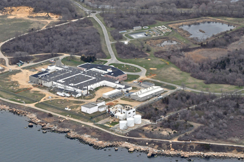 An aerial view of Plum Island. (Credit: file photo)