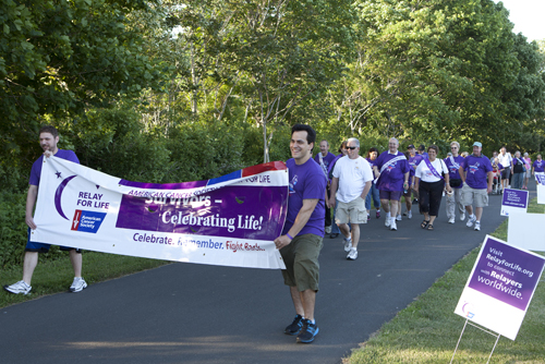KATHARINE SCHROEDER PHOTO | The Southold Relay for Life, benefitting the American Cancer Society, was held in Peconic Saturday.