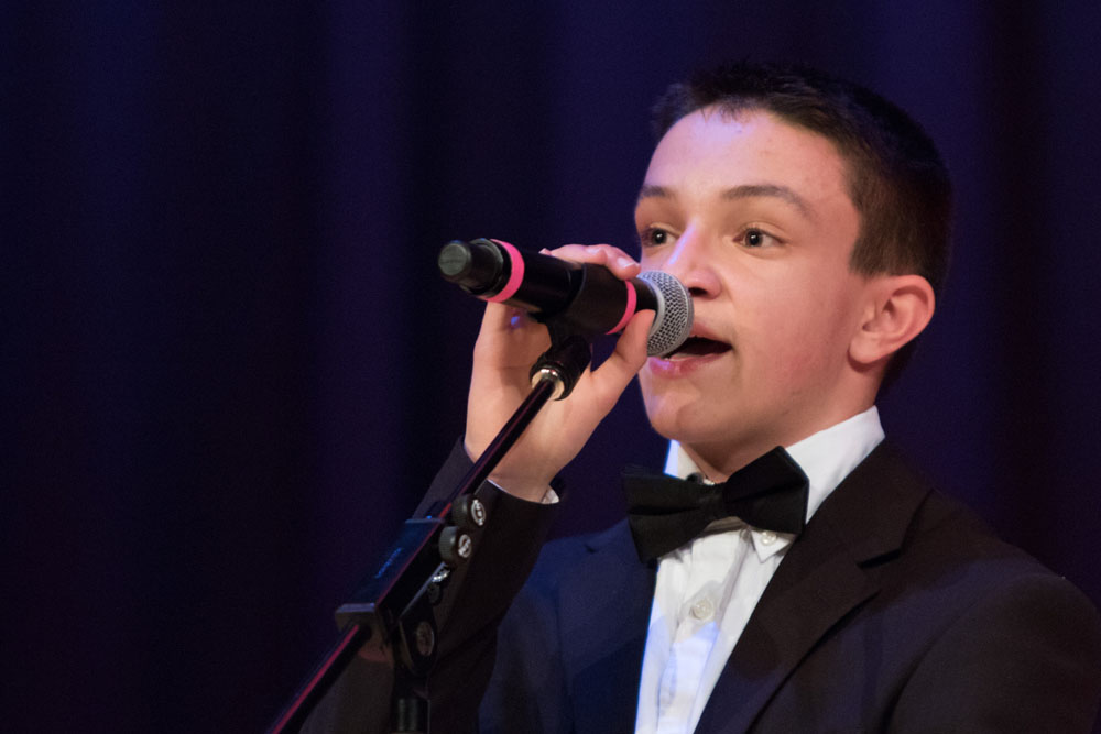 Nick Vicinanza sings Story of My Life. (Credit: Katharine Schroeder)